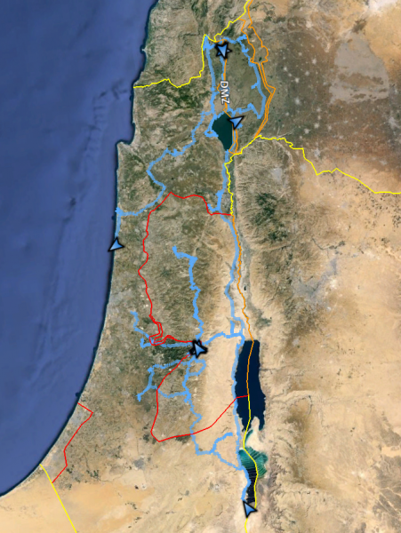 israel map trip