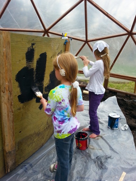 painting the water tank