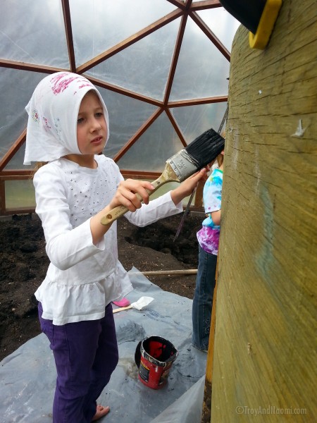 painting the water tank