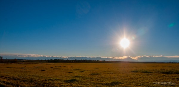 Beautiful clear skies.